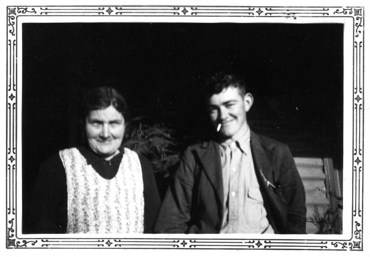 Edith May Heneker nee Grimwood and son Alln Heneker